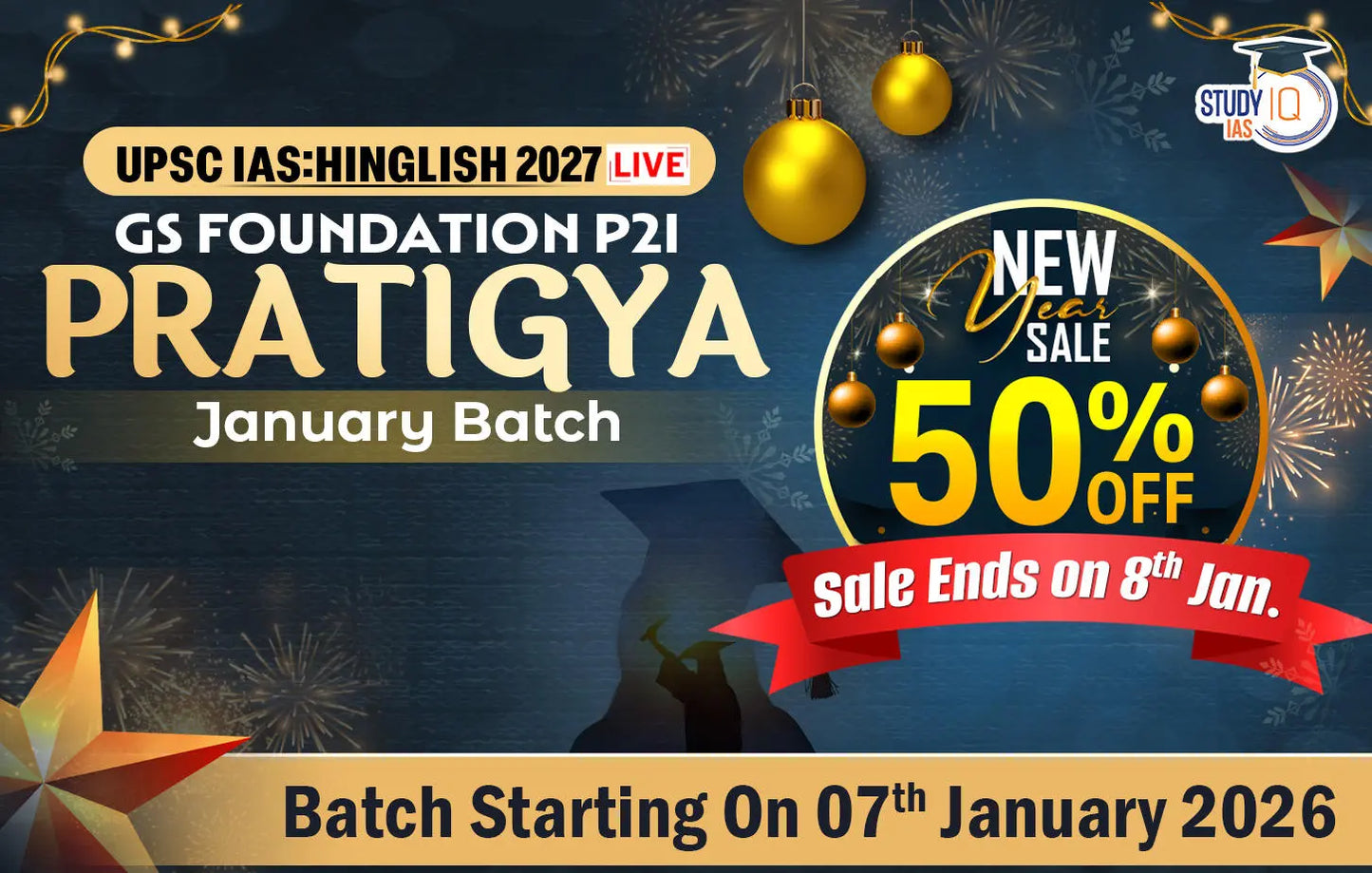 UPSC IAS Live GS P2I Foundation 2027 Pratigya January Batch (Gold)