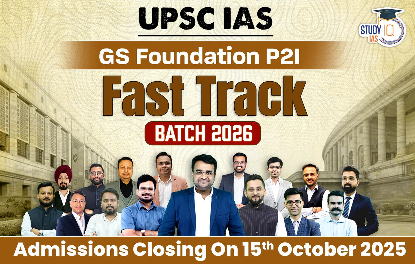 UPSC IAS Live GS P2I Foundation 2026 Fast Track Batch (Diamond)