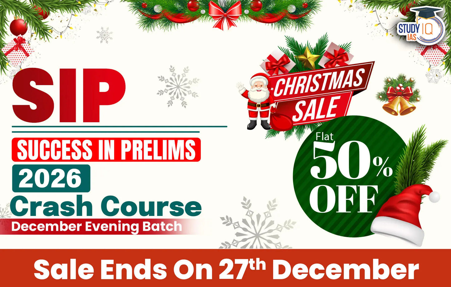 UPSC IAS Live SIP 2026 Crash Course December Evening Batch