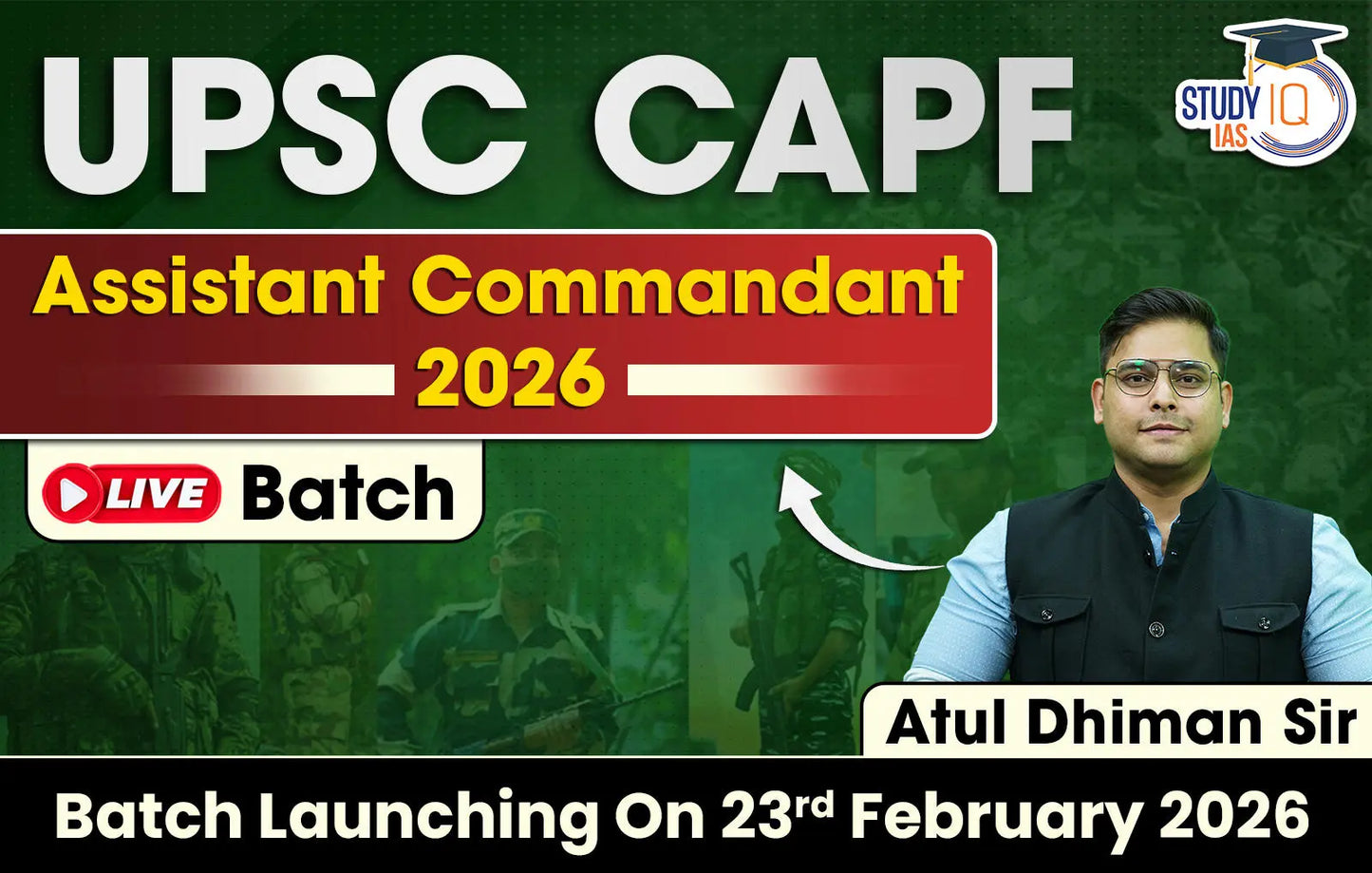 UPSC CAPF Assistant Commandant 2026