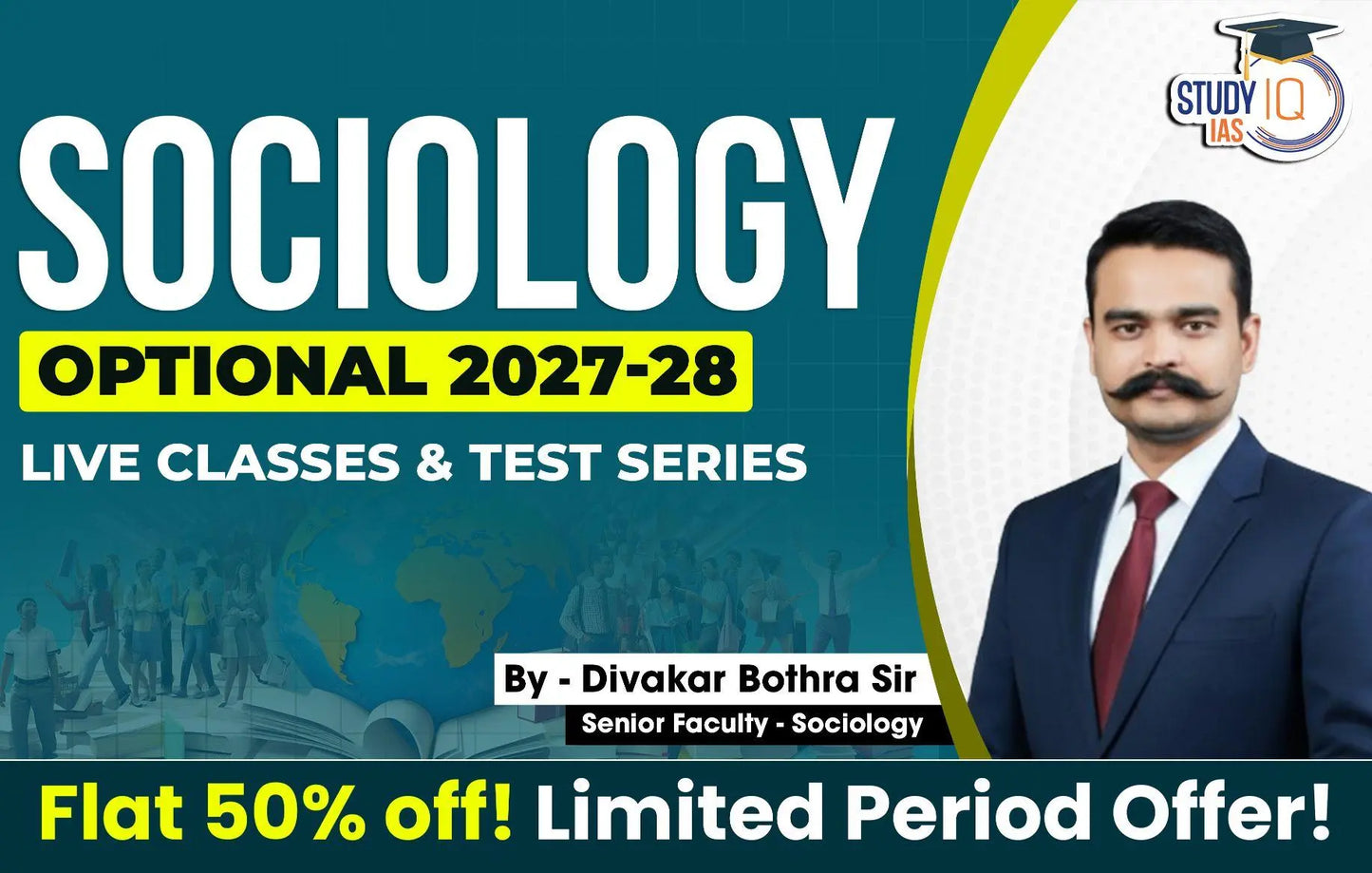 UPSC IAS (Mains) Sociology Optional Live 2027-28 (Comprehensive) February Batch By Divakar Bothra