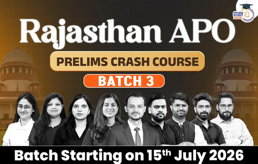 Rajasthan APO (Prelims Crash Course) Batch 3