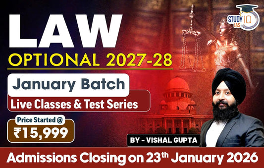 UPSC IAS (Mains) Law Optional Live 2027-28 January Batch By Vishal Gupta (Gold)