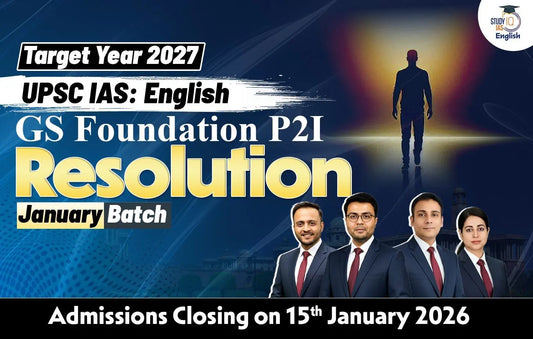 UPSC IAS Live GS P2I Foundation 2027 Resolution January English Batch (Gold)