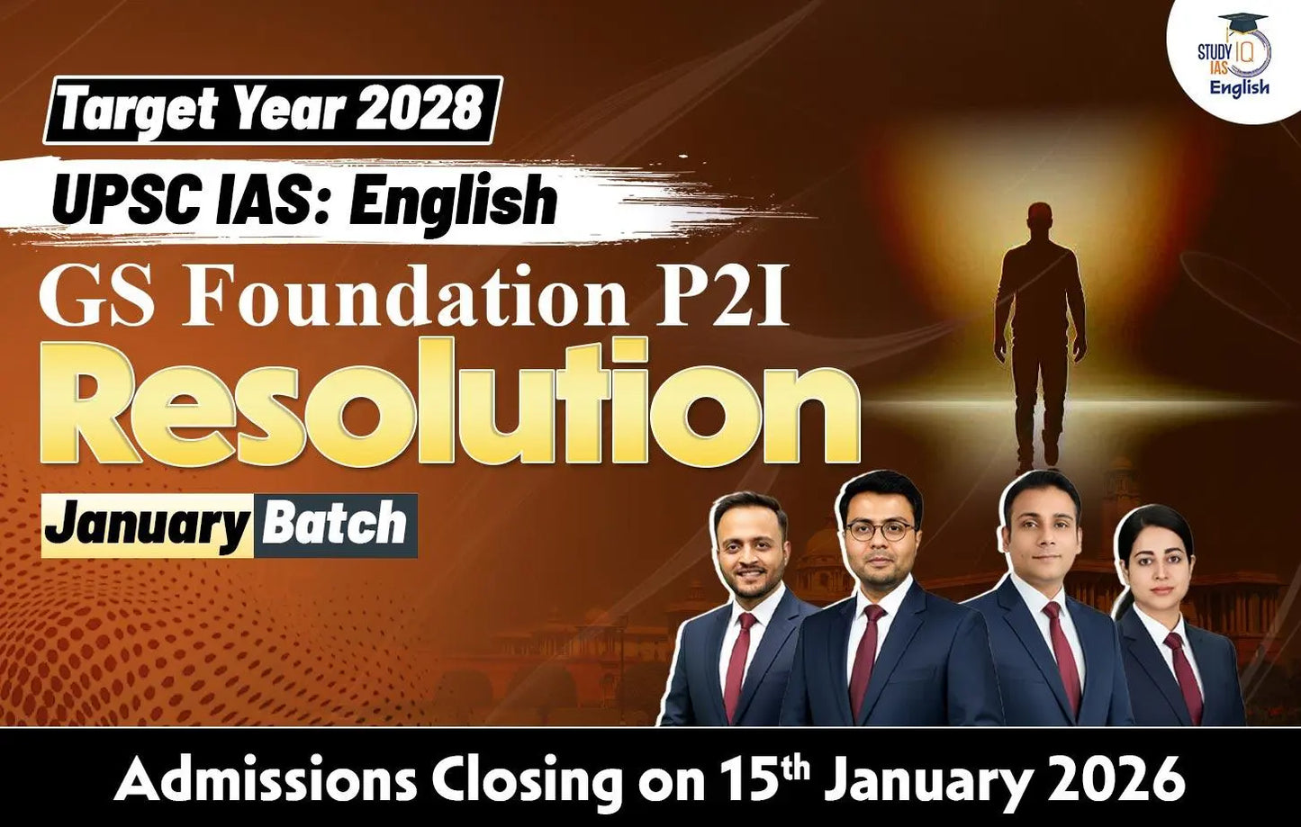 UPSC IAS Live GS P2I Foundation 2028 Resolution January English Batch
