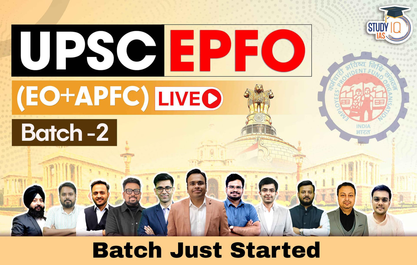 UPSC EPFO (EO+ APFC) LIVE Batch 2