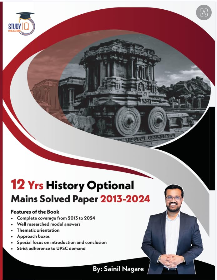 UPSC History Optional Previous Year solved papers (2013-2024) English Printed Edition By Sainil Nagare