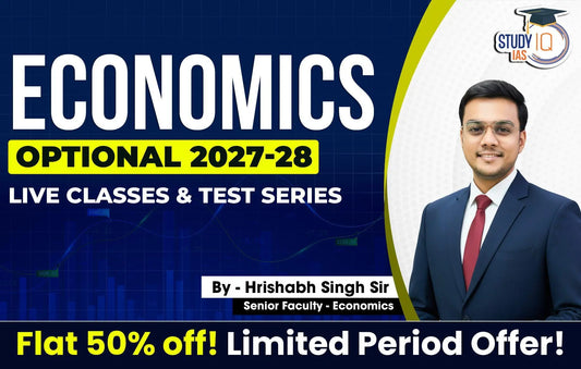 UPSC IAS (Mains) Economics Optional Live 2027-28 (Comprehensive) February Batch By Hrishabh Singh (Gold)