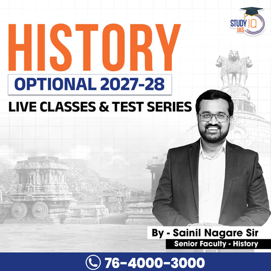 UPSC IAS (Mains) History Optional Live 2027-28 (Comprehensive) June Batch By Sainil Nagare
