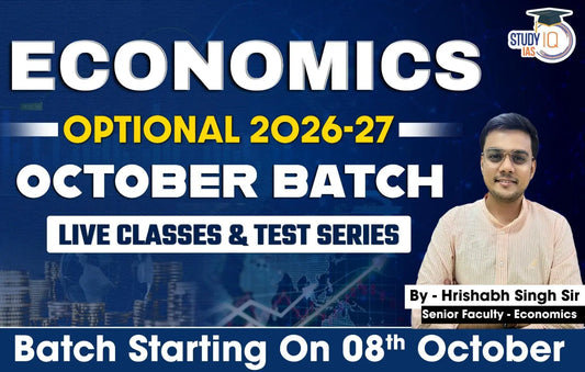 UPSC IAS (Mains) Economics Optional Live 2026-27 (Comprehensive) October Batch By Hrishabh Singh (Platinum)