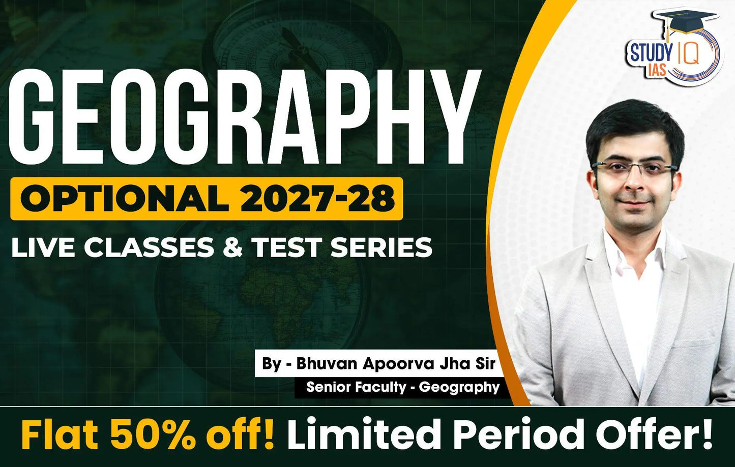 UPSC IAS (Mains) Geography Optional Live 2027-28 (Comprehensive) February Batch 2 By Bhuvan Jha (Gold)