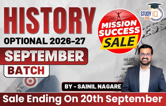 UPSC IAS (Mains) History Optional Live 2026-27 (Comprehensive) September Batch By Sainil Nagare